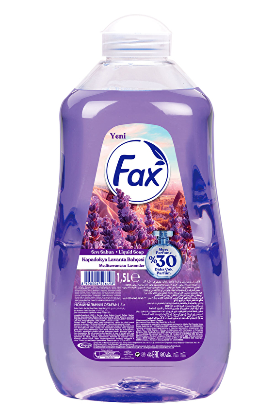 Fax Kapadokya Lavanta Sıvı Sabun 1,5 L Fax Kapadokya Lavanta Sıvı Sabun 1,5 L