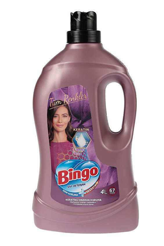 Bingo Sıvı Bakım Deterjanı Tüm Renkler 67 Yıkama 4000 ml