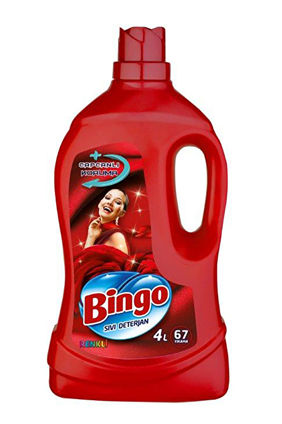Bingo Sıvı Bakım Deterjanı Renkliler 67 Yıkama 4000 ml