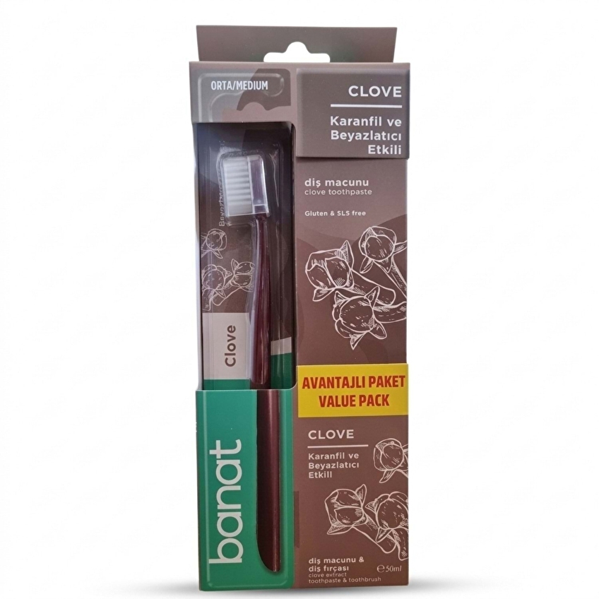 Banat Clove Set Diş Fırçası + Diş Macunu 50 ml