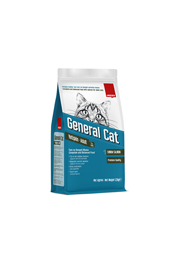 Jazzy General Cat Yetişkin Kedi Maması Somonlu 1.2 Kg