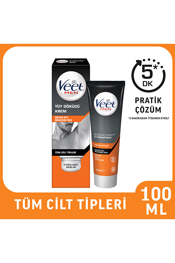 Veet Agda Krem 100Ml Men Underarm Cr Veet Agda Krem 100Ml Men Underarm Cr