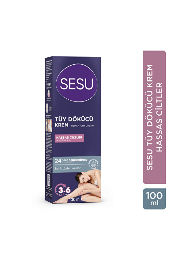 Sesu Tüy Dökücü Krem Hassas Ciltler 100 ml Sesu Tüy Dökücü Krem Hassas Ciltler 100 ml