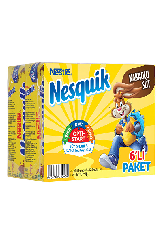Nestle Nesquik Kakaolu Süt 6x180 Ml