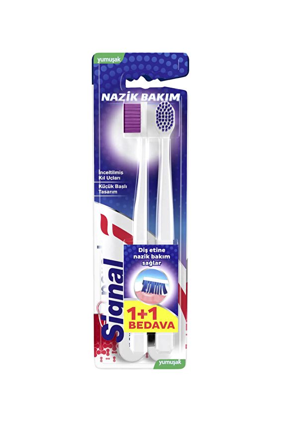 Signal Diş Fırçası Nazik Diş Eti Bakımı 1+1 Signal Diş Fırçası Nazik Diş Eti Bakımı 1+1