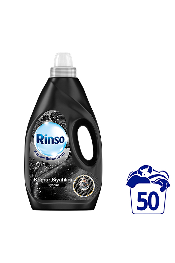 Rinso Sıvı Bakım Deterjanı Kömür Siyahlığı 50 Yıkama 3000 ml Rinso Sıvı Bakım Deterjanı Kömür Siyahlığı 50 Yıkama 3000 ml