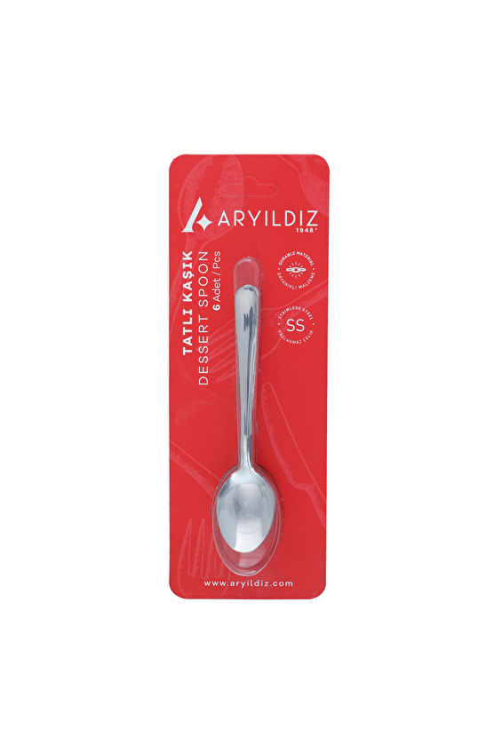Ar Yıldız Deniz Vakumlu Tatlı Kaşık 6'lı