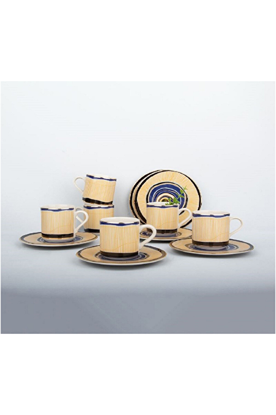 Ar Yıldız Perline Kahve Fincan Seti 6lı