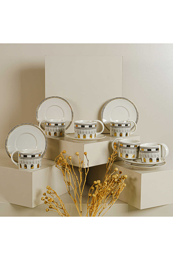 Ar Yıldız City Türk Kahve Fincan Takımı 6 Kişilik Ar Yıldız City Türk Kahve Fincan Takımı 6 Kişilik