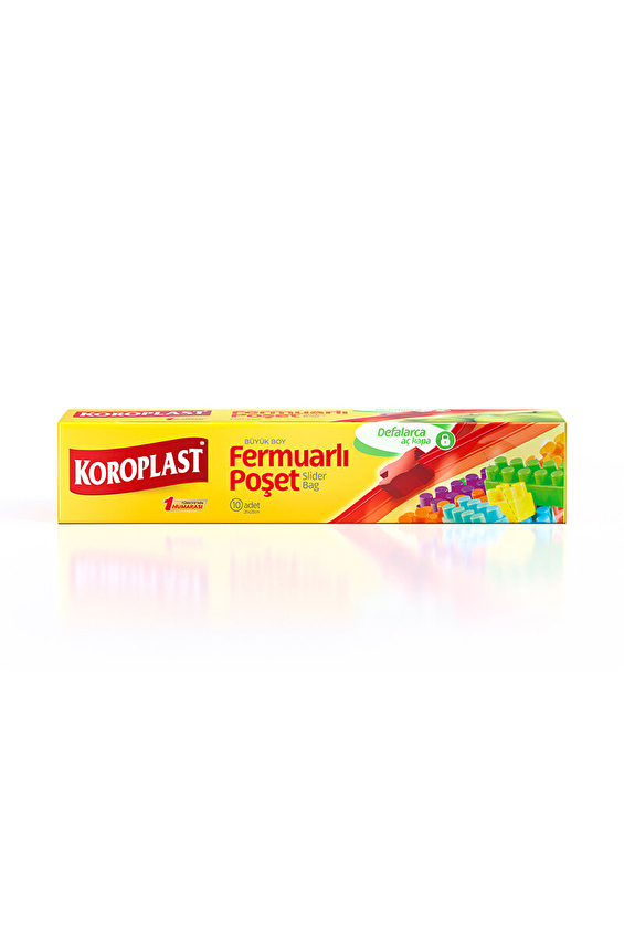 Koroplast Buzdolabı Poşeti Fermuarlı Büyük Boy 10li