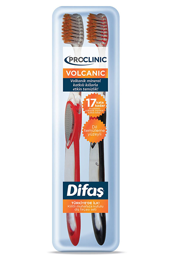 Difaş Diş Fırçası Proclinic Volkanik 2'li