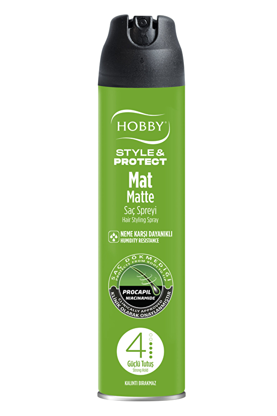 Hobby Saç Spreyi Style&Protect Mat Güçlü Tutuş 250ML