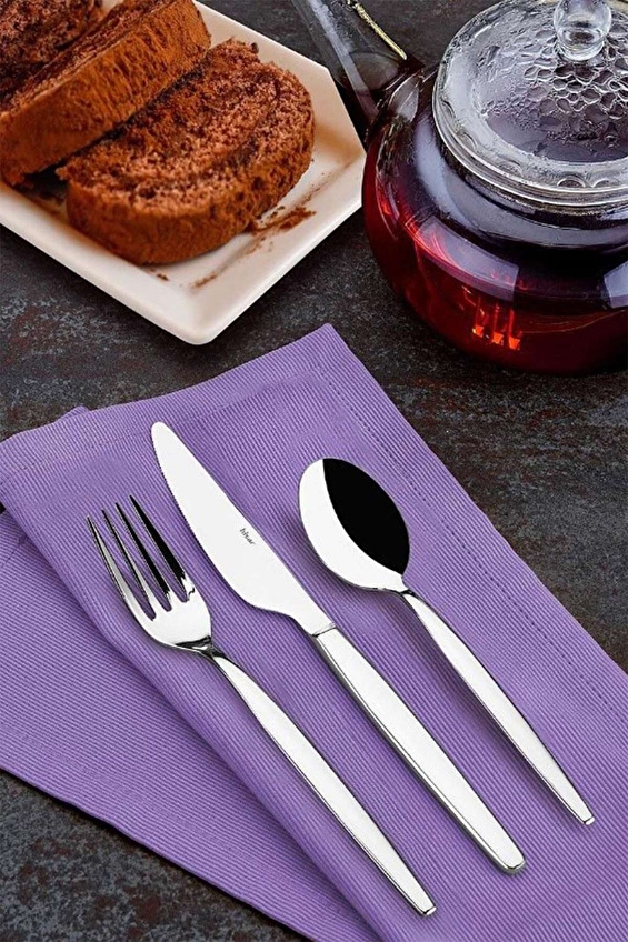 Hisar Optima Lidya Paslanmaz Çelik Çatal Kaşık Bıçak Seti 30 Parça