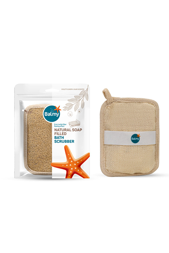 Balmy Doğal Sabun Dolgulu Banyo Kesesi