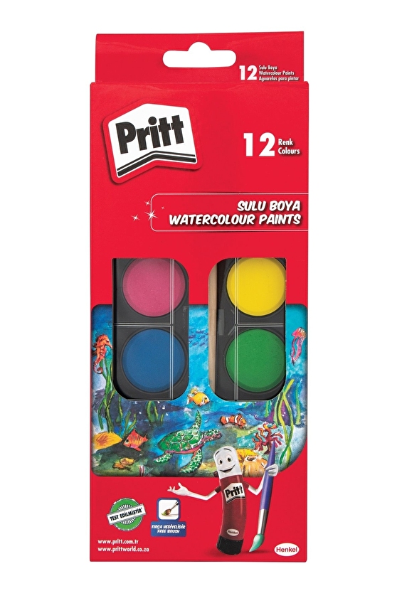 Pritt Büyük Suluboya 12'li