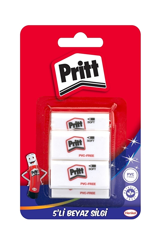 Pritt Beyaz Silgi 5'li 2'si Hediye