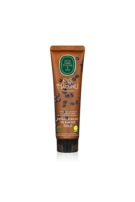 Eyüp Sabri Tuncer Doğal Kakao ve Kahve Özlü Diş Macunu 90 ml Eyüp Sabri Tuncer Doğal Kakao ve Kahve Özlü Diş Macunu 90 ml