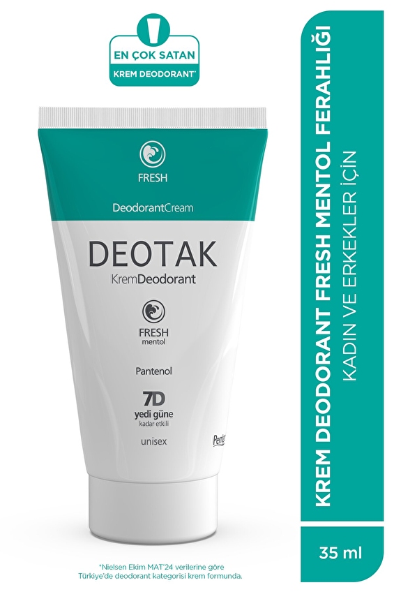 Deotak Krem Deodorant Fresh 35 ml Deotak Krem Deodorant Fresh 35 ml
