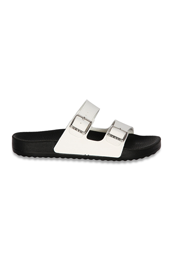 Ceyo Kadın Terlik BAHAMA 12 Z Beyaz Ceyo Kadın Terlik BAHAMA 12 Z Beyaz