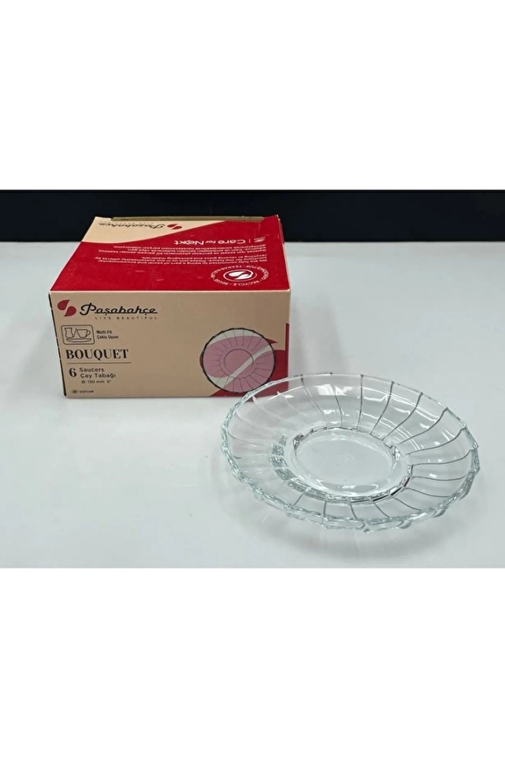 Paşabahçe Çay Tabağı 6'lı 130 mm Bouquet