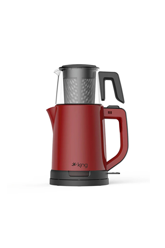 King Demli Çay Makinesi KCM332 Kırmızı