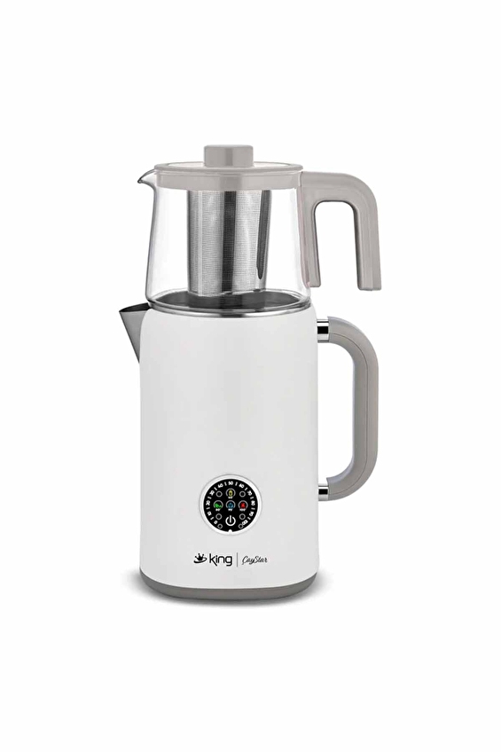 Kıng Çaystar Dijital Çay Makinesi Beyaz KCM 387 Kıng Çaystar Dijital Çay Makinesi Beyaz KCM 387