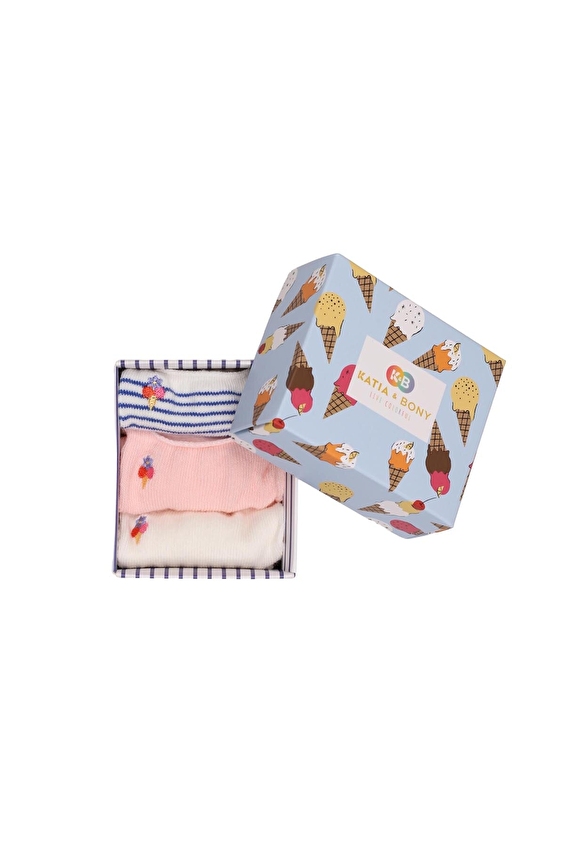 Katia&Bony Çocuk 3'lü Çorap 12601K2004 EKR Renkli Katia&Bony Çocuk 3'lü Çorap 12601K2004 EKR Renkli