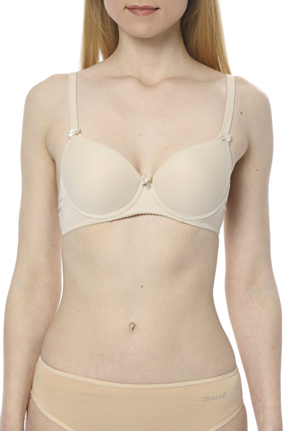 Nbb Balenli Desteksiz Kadın Sütyen 3532 Ten
