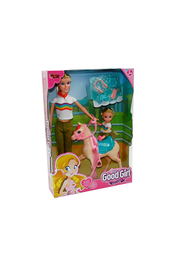 Vardem Kutulu 29Cm Atlı Kızı ve Anne Bebek Vardem Kutulu 29Cm Atlı Kızı ve Anne Bebek