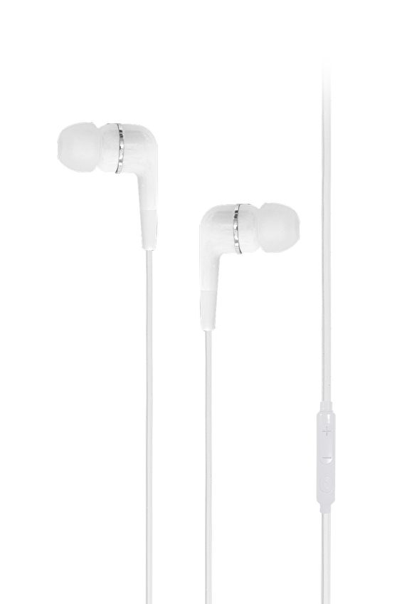 Mojue WE01 Kumandalı ve Mikrofonlu Kulakiçi Kulaklık-Beyaz