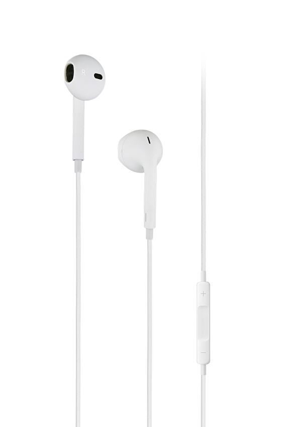 Mojue WE03 Kumandalı ve Mikrofonlu Kulakiçi Kulaklık-Beyaz