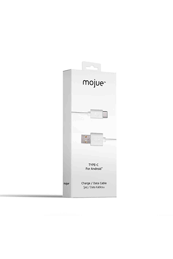 Mojue Şarj ve Veri Aktarım Kablosu Type-C Beyaz Mojue Şarj ve Veri Aktarım Kablosu Type-C Beyaz
