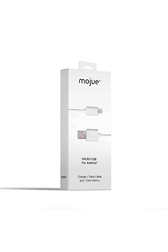 Mojue Şarj ve Veri Aktarım Kablosu Micro USB Beyaz Mojue Şarj ve Veri Aktarım Kablosu Micro USB Beyaz