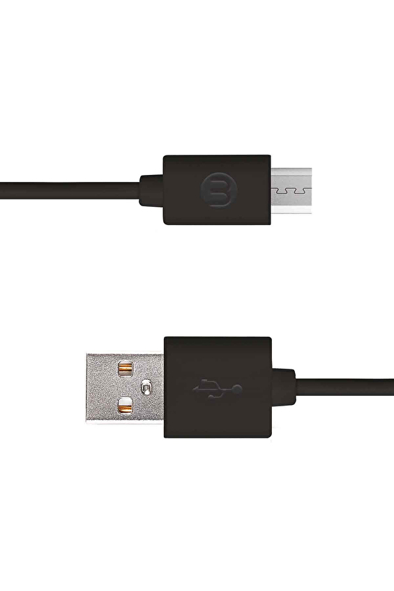 Mojue Şarj Kablosu Micro USB 1 Metre Siyah