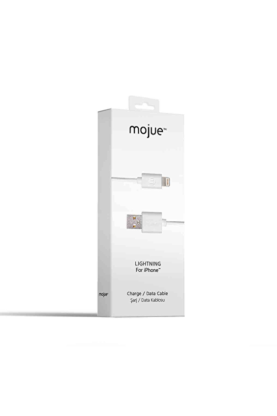 Mojue Şarj ve Veri Aktarım Kablosu Lightning Beyaz Mojue Şarj ve Veri Aktarım Kablosu Lightning Beyaz