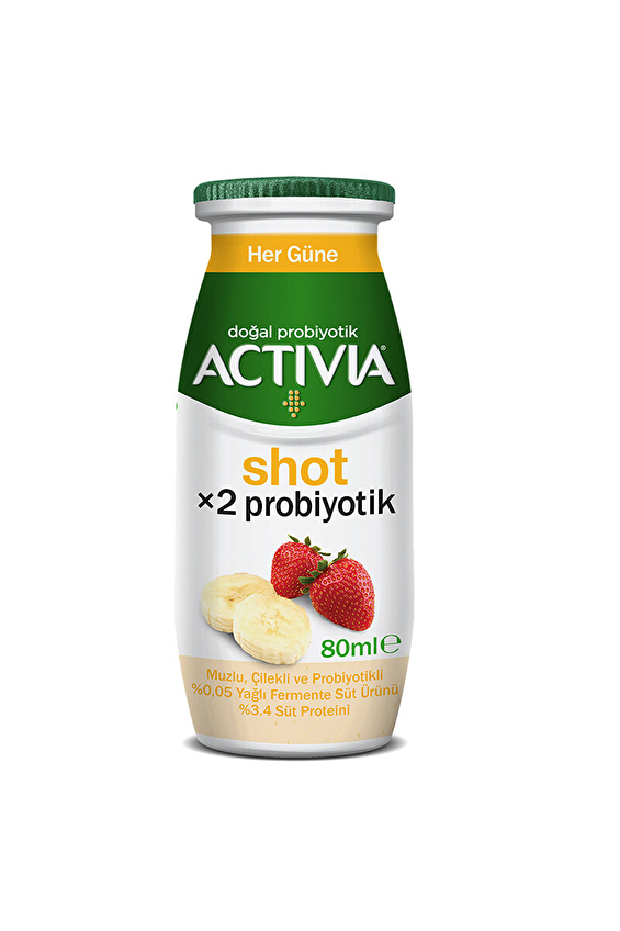 Danone Activia Shot Çilek Muz 80 ML