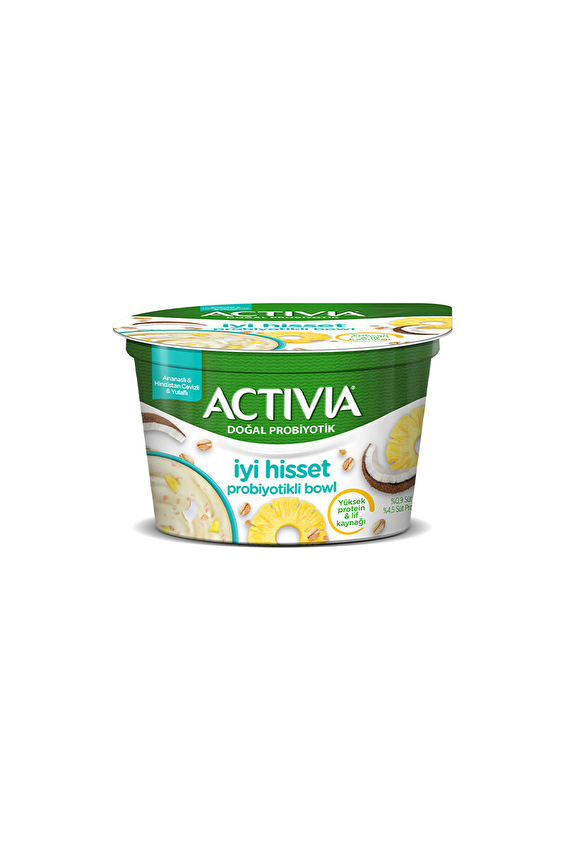 Danone Activia İyi Hisset Probiyotikli Bowl Ananas&Yulaf&Hindistan Cevizi 150 G