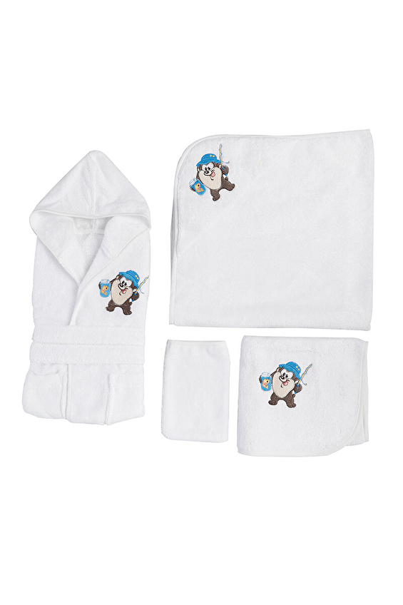 Özdilek Tazmania Lisans Nakışlı Bambu Yenidoğan Bebek Seti