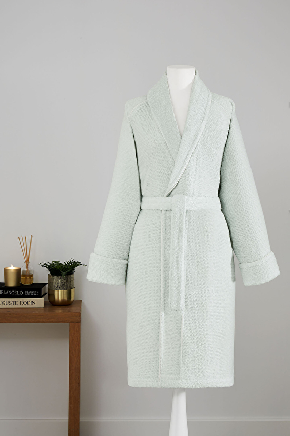 Sadem Organik Pine Şal Yaka Bornoz Sadem Organik Pine Şal Yaka Bornoz