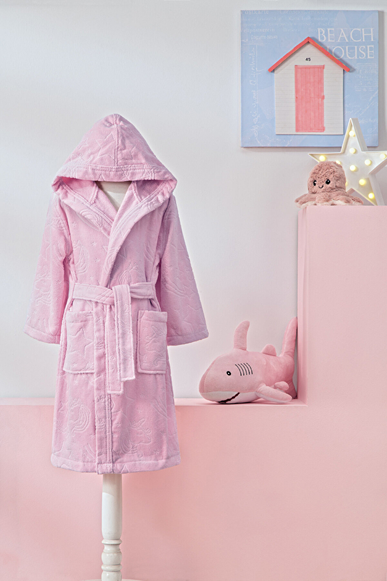 Özdilek Girl Unicorn Kapüşonlu Kadife Çocuk Bornozu 5/6 Yaş Özdilek Girl Unicorn Kapüşonlu Kadife Çocuk Bornozu 5/6 Yaş