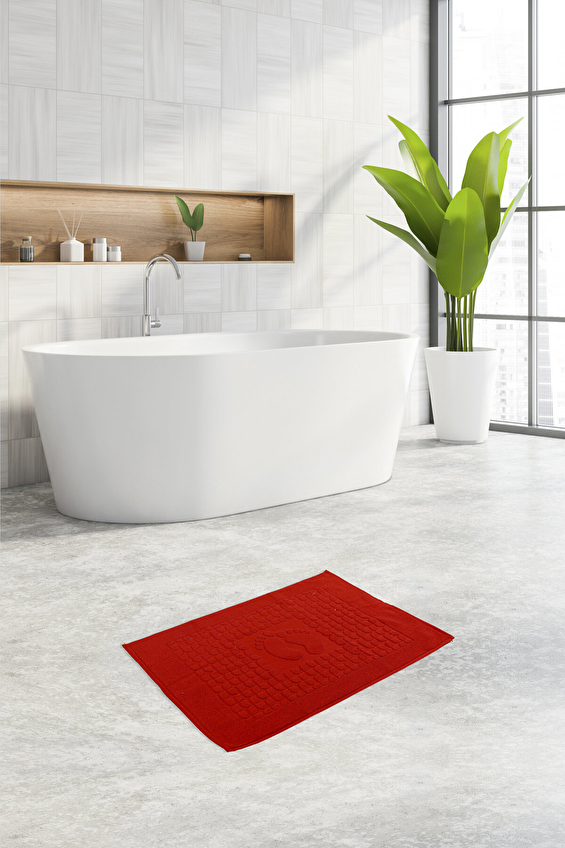 Özdilek Decoral Ayak Havlusu 50x70 cm Kırmızı