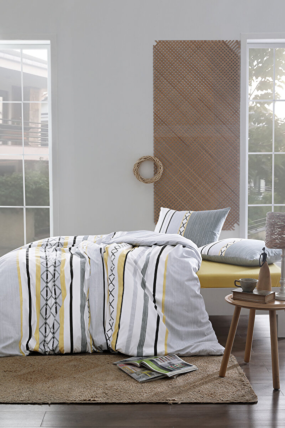 Floretta Jaune Tek Kişilik Nevresim Takımı Floretta Jaune Tek Kişilik Nevresim Takımı