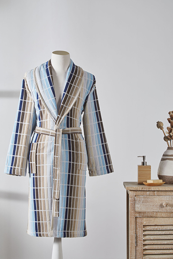 Özdilek Hawai Line Kadife Şal Yaka Bornoz Özdilek Hawai Line Kadife Şal Yaka Bornoz