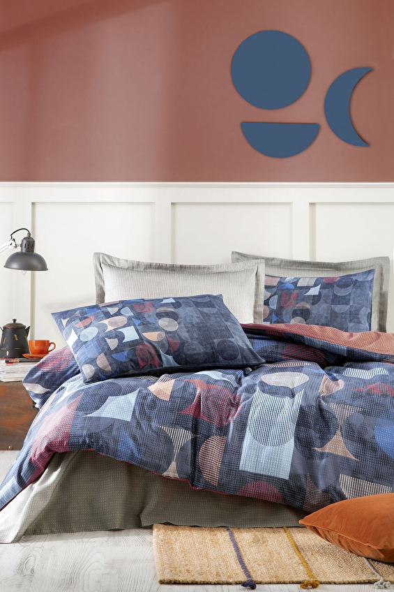 Özdilek Colored Shape Çift Kişilik Soft Life Saten Nevresim Takımı Özdilek Colored Shape Çift Kişilik Soft Life Saten Nevresim Takımı