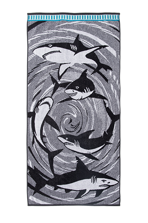Özdilek Summer Heat Shark Kadife Plaj Havlusu 70x140 cm
