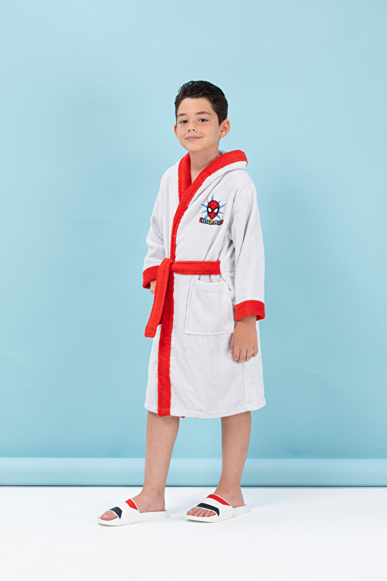 Özdilek Spiderman Grey Nakışlı Lisanslı Kapüşonlu Çocuk Bornozu 5/6 Yaş Özdilek Spiderman Grey Nakışlı Lisanslı Kapüşonlu Çocuk Bornozu 5/6 Yaş