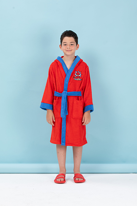 Özdilek Spiderman Red Nakışlı Lisanslı Kapüşonlu Çocuk Bornozu 5/6 Yaş Özdilek Spiderman Red Nakışlı Lisanslı Kapüşonlu Çocuk Bornozu 5/6 Yaş