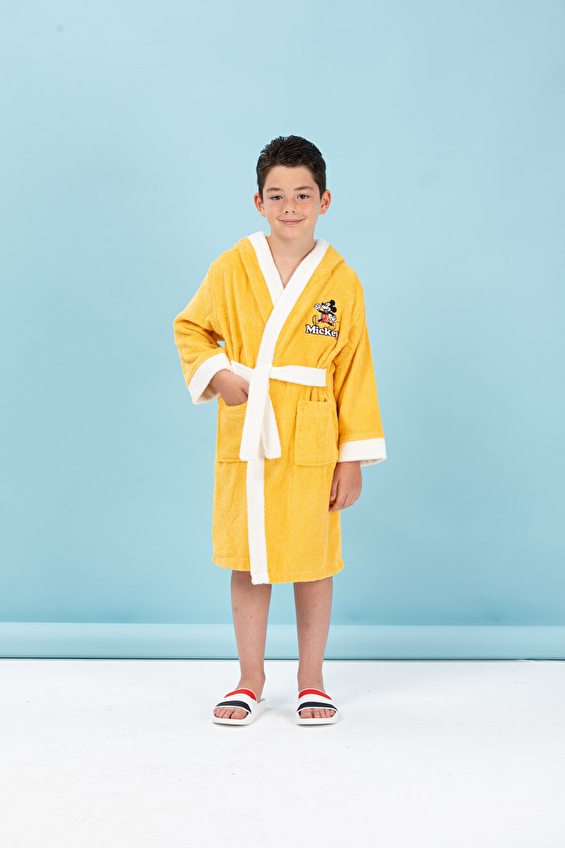 Özdilek Mickey Mouse Happy Nakışlı Disney Lisanslı Kapüşonlu Çocuk Bornozu 5/6 Yaş Özdilek Mickey Mouse Happy Nakışlı Disney Lisanslı Kapüşonlu Çocuk Bornozu 5/6 Yaş