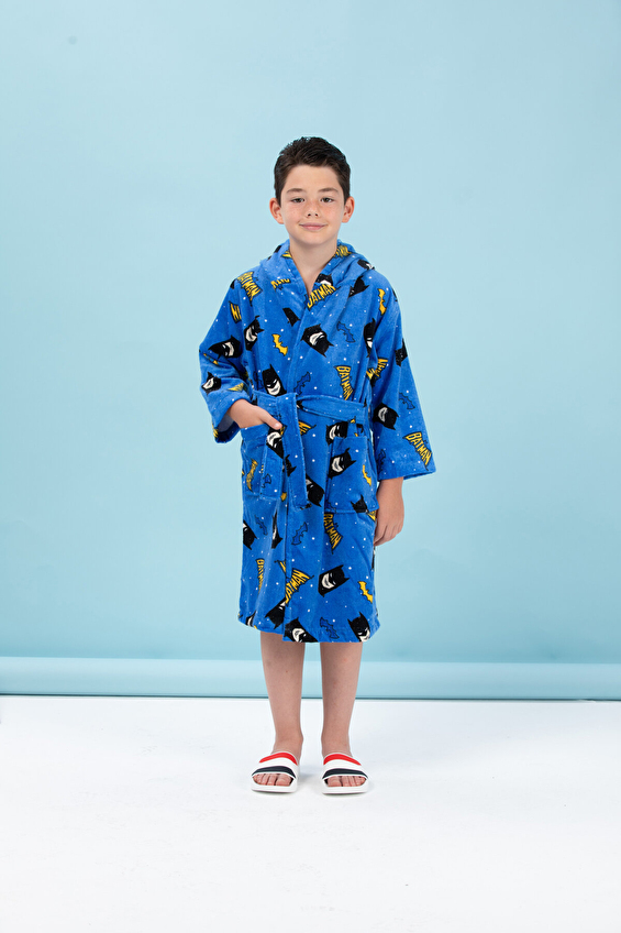 Özdilek Batman Star Lisanslı Kapüşonlu Çocuk Bornozu 11/12 Yaş Özdilek Batman Star Lisanslı Kapüşonlu Çocuk Bornozu 11/12 Yaş