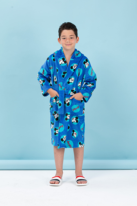 Özdilek Mickey Mouse Smile Disney Lisanslı Kapüşonlu Çocuk Bornozu 9/10 Yaş Özdilek Mickey Mouse Smile Disney Lisanslı Kapüşonlu Çocuk Bornozu 9/10 Yaş